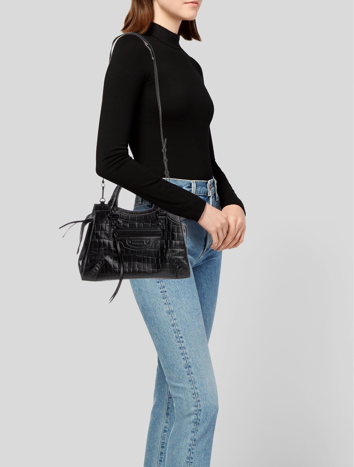 Balenciaga Embossed Leather Neo Classic Small